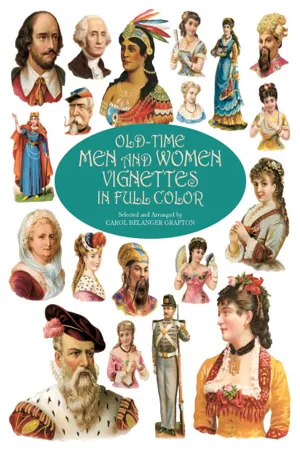 Old-Time Men and Women Vignettes in Full Color