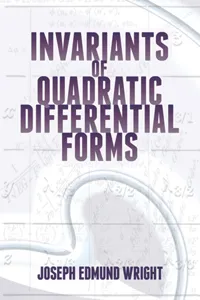 Invariants of Quadratic Differential Forms_cover