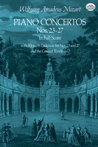 Piano Concertos Nos. 23-27 in Full Score_cover