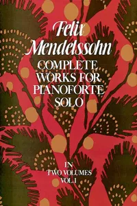 Complete Works for Pianoforte Solo, Vol. I_cover