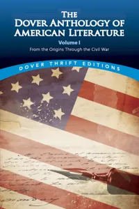 The Dover Anthology of American Literature, Volume I_cover