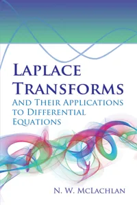 Laplace Transforms and Their Applications to Differential Equations_cover