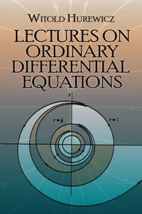 Lectures on Ordinary Differential Equations_cover