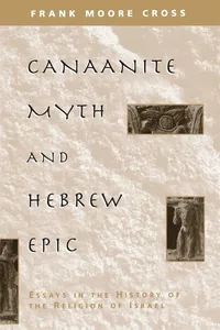 Canaanite Myth and Hebrew Epic_cover