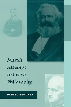 Marx’s Attempt to Leave Philosophy