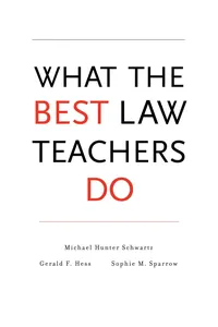 What the Best Law Teachers Do_cover