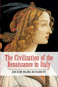 The Civilization of the Renaissance in Italy_cover