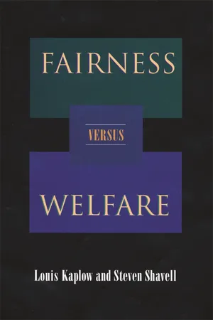 Fairness versus Welfare