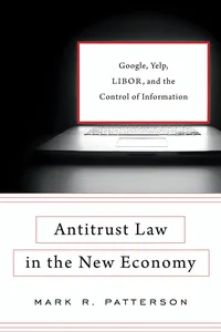 Antitrust Law in the New Economy_cover