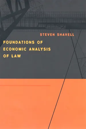 Book cover image for: Foundations of Economic Analysis of Law
