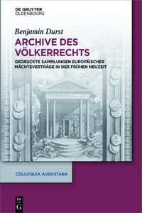 Archive des Völkerrechts_cover