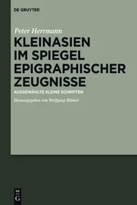 Kleinasien im Spiegel epigraphischer Zeugnisse_cover