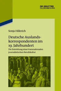 Deutsche Auslandskorrespondenten im 19. Jahrhundert_cover