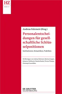 Personalentscheidungen für gesellschaftliche Schlüsselpositionen_cover