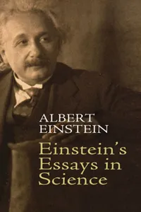 Einstein's Essays in Science_cover