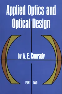 Applied Optics and Optical Design, Part Two_cover