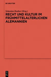 Recht und Kultur im frühmittelalterlichen Alemannien_cover