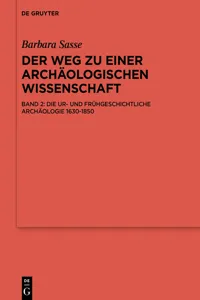 Die Ur- und Frühgeschichtliche Archäologie 1630-1850_cover