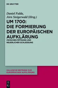 Um 1700: Die Formierung der europäischen Aufklärung_cover