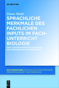 Sprachliche Merkmale des fachlichen Inputs im Fachunterricht Biologie_cover