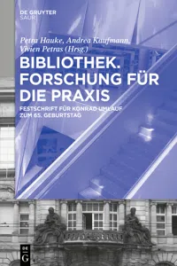 Bibliothek – Forschung für die Praxis_cover