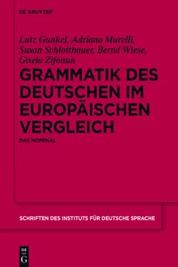 Grammatik des Deutschen im europäischen Vergleich_cover