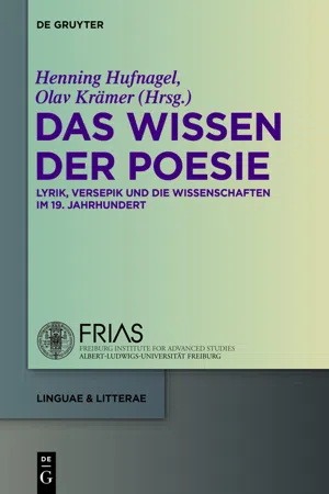 Das Wissen der Poesie