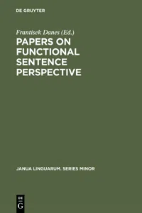 Papers on functional sentence perspective_cover