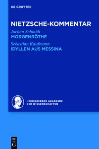 Kommentar zu Nietzsches "Morgenröthe", "Idyllen aus Messina"_cover