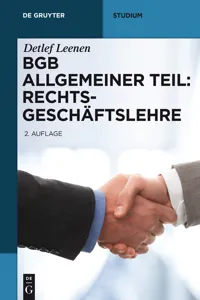 BGB Allgemeiner Teil: Rechtsgeschäftslehre_cover