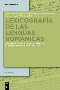 Lexicografía de las lenguas románicas_cover