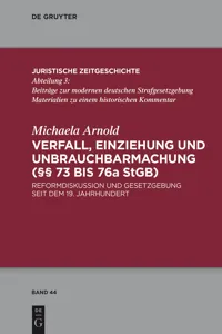 Verfall, Einziehung und Unbrauchbarmachung_cover