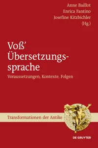 Voß' Übersetzungssprache_cover