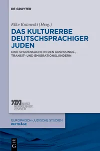 Das Kulturerbe deutschsprachiger Juden_cover