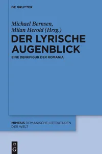 Der lyrische Augenblick_cover