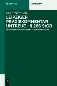 Leipziger Praxiskommentar Untreue - § 266 StGB_cover