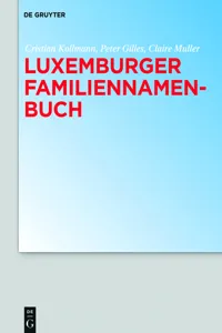 Luxemburger Familiennamenbuch_cover