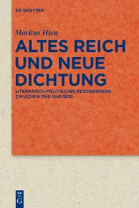 Altes Reich und Neue Dichtung_cover