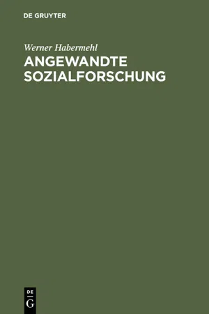 Angewandte Sozialforschung