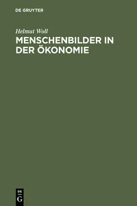 Menschenbilder in der Ökonomie_cover