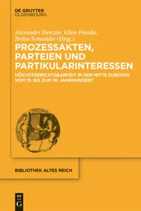 Prozessakten, Parteien, Partikularinteressen_cover