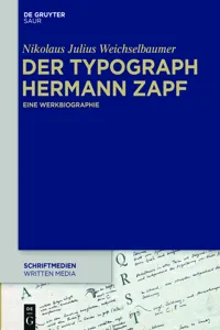 Der Typograph Hermann Zapf_cover