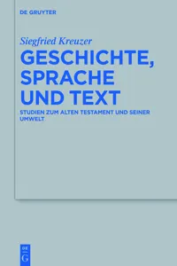 Geschichte, Sprache und Text_cover