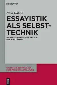 Essayistik als Selbsttechnik_cover