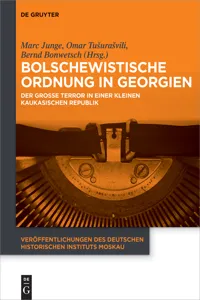 Bolschewistische Ordnung in Georgien_cover