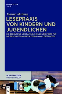 Lesepraxis von Kindern und Jugendlichen_cover