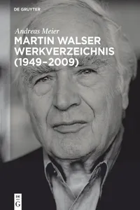 Martin Walser Werkverzeichnis_cover