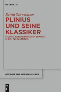 Plinius und seine Klassiker_cover