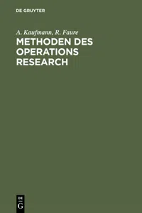 Methoden des Operations Research_cover