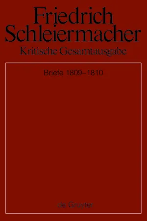 Briefwechsel 1809-1810